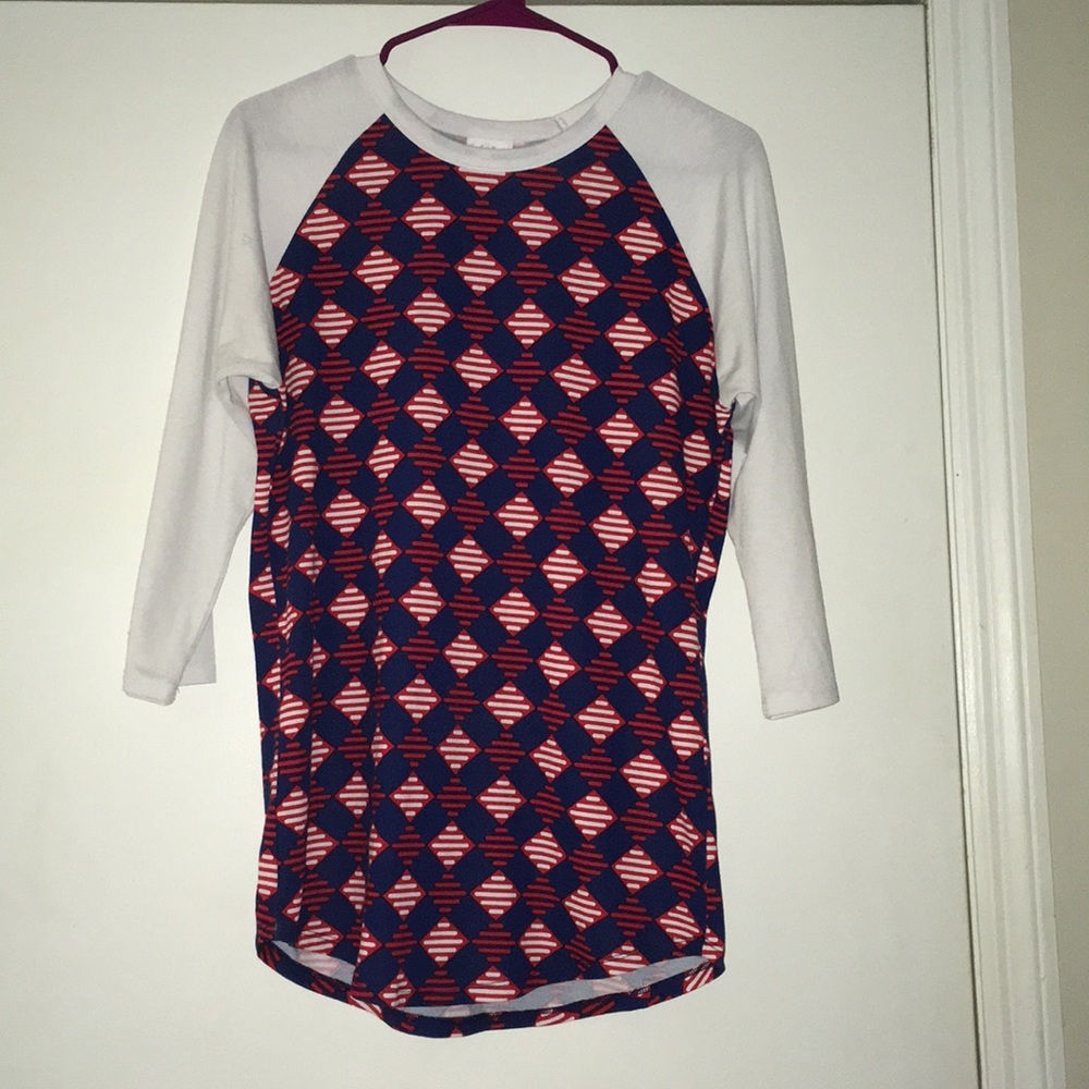 LuLaRoe Baseball Shirt Size S